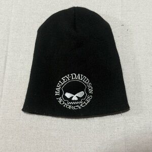 Harley Davidson Motorcycles Skull Beanie Y2K Harley Davidson Beanie